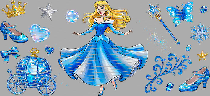16oz Disney style-D-3163